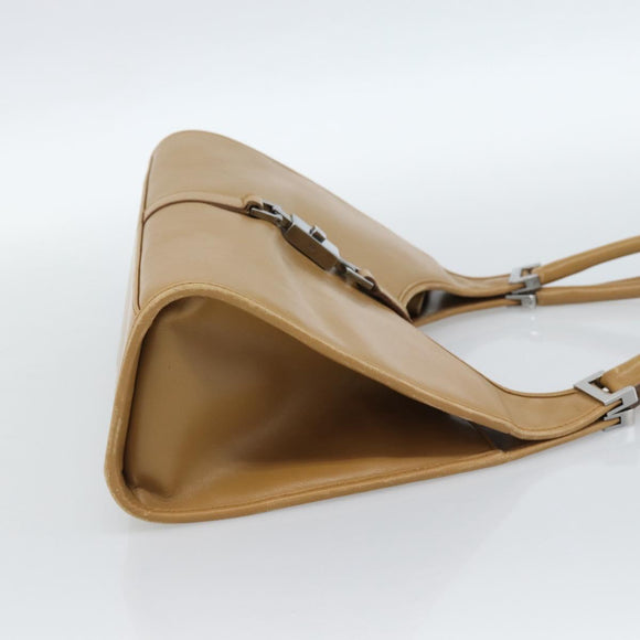 GUCCI Jackie Shoulder Bag Leather Beige Silver 002 1067 Auth ep14720A