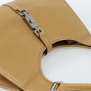 GUCCI Jackie Shoulder Bag Leather Beige Silver 002 1067 Auth ep14720A-7