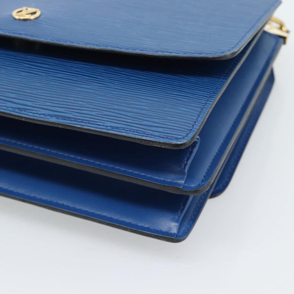 LOUIS VUITTON Epi Grenel Shoulder Bag Blue M52362 LV Auth ep14723