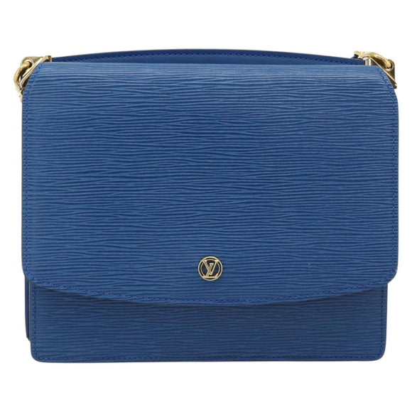 LOUIS VUITTON Epi Grenel Shoulder Bag Blue M52362 LV Auth ep14723