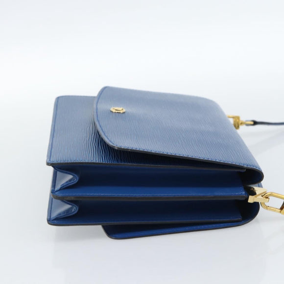 LOUIS VUITTON Epi Grenel Shoulder Bag Blue M52362 LV Auth ep14723