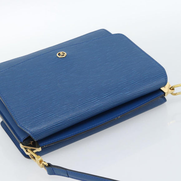 LOUIS VUITTON Epi Grenel Shoulder Bag Blue M52362 LV Auth ep14723