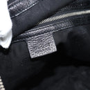 GUCCI Bamboo Shoulder Bag Leather Black Silver 232930 Auth ep14724-16