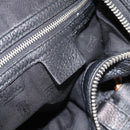 GUCCI Bamboo Shoulder Bag Leather Black Silver 232930 Auth ep14724-20
