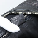 GUCCI Bamboo Shoulder Bag Leather Black Silver 232930 Auth ep14724-23