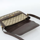 GUCCI GG Supreme Shoulder Bag PVC Beige Gold Auth ep14725-18