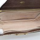 GUCCI GG Supreme Shoulder Bag PVC Beige Gold Auth ep14725-11