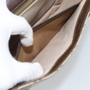 GUCCI GG Supreme Shoulder Bag PVC Beige Gold Auth ep14725-12