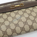 GUCCI GG Supreme Shoulder Bag PVC Beige Gold Auth ep14725-7