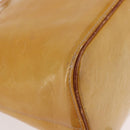LOUIS VUITTON Monogram Vernis Houston Hand Bag Beige M91004 LV Auth ep14730-15