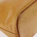 LOUIS VUITTON Monogram Vernis Houston Hand Bag Beige M91004 LV Auth ep14730-17