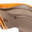 LOUIS VUITTON Monogram Vernis Houston Hand Bag Beige M91004 LV Auth ep14730-25