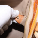 LOUIS VUITTON Monogram Vernis Houston Hand Bag Beige M91004 LV Auth ep14730-12