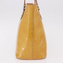 LOUIS VUITTON Monogram Vernis Houston Hand Bag Beige M91004 LV Auth ep14730-3