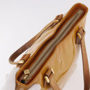 LOUIS VUITTON Monogram Vernis Houston Hand Bag Beige M91004 LV Auth ep14730-6