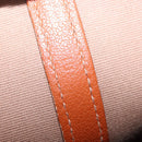 HERMES Garden Party MM Tote Bag Canvas Orange Silver Auth ep14731SAV-20