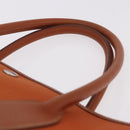 HERMES Garden Party MM Tote Bag Canvas Orange Silver Auth ep14731SAV-9
