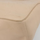 CELINE Boogie bag Hand Bag Leather Ivory Silver Auth ep14737-10