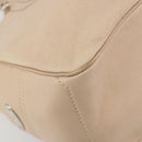 CELINE Boogie bag Hand Bag Leather Ivory Silver Auth ep14737-11