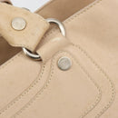 CELINE Boogie bag Hand Bag Leather Ivory Silver Auth ep14737-14