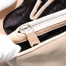 CELINE Boogie bag Hand Bag Leather Ivory Silver Auth ep14737-21