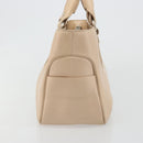 CELINE Boogie bag Hand Bag Leather Ivory Silver Auth ep14737-5