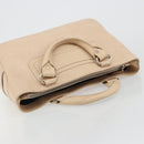 CELINE Boogie bag Hand Bag Leather Ivory Silver Auth ep14737-6