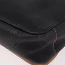 GUCCI Shoulder Bag Leather Black Gold Auth ep14739-16