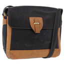 GUCCI Shoulder Bag Leather Black Gold Auth ep14739-1