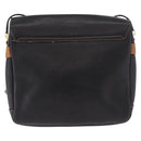 GUCCI Shoulder Bag Leather Black Gold Auth ep14739-2