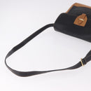 GUCCI Shoulder Bag Leather Black Gold Auth ep14739-7