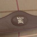 Burberrys Nova Check Shoulder Bag Canvas Gold Beige Auth ep14743-17