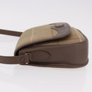 Burberrys Nova Check Shoulder Bag Canvas Gold Beige Auth ep14743-4