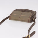 Burberrys Nova Check Shoulder Bag Canvas Gold Beige Auth ep14743-6