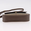 Burberrys Nova Check Shoulder Bag Canvas Gold Beige Auth ep14743-5