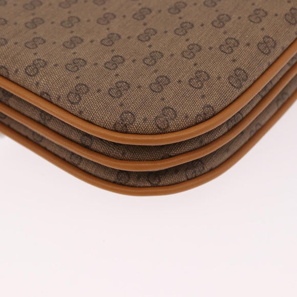 GUCCI Micro GG Supreme Umhängetasche PVC Beige Gold 004 256 0024 Auth ep14744