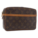 LOUIS VUITTON Monogram Compiegne 23 Clutch Bag M51847 LV Auth ep14747-1