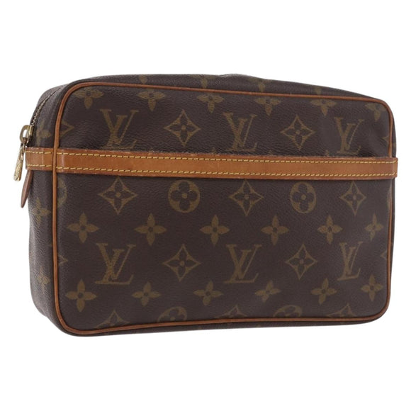 LOUIS VUITTON Monogram Compiegne 23 Clutch Bag M51847 LV Auth ep14747