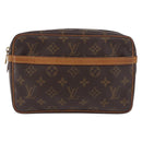 LOUIS VUITTON Monogram Compiegne 23 Clutch Bag M51847 LV Auth ep14747-2