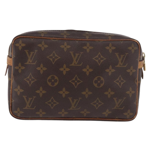 LOUIS VUITTON Monogram Compiegne 23 Clutch Bag M51847 LV Auth ep14747