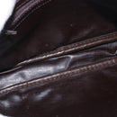 FENDI Zucca Canvas Shoulder Bag Black Brown Auth ep14748-10