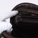 FENDI Zucca Canvas Shoulder Bag Black Brown Auth ep14748-22