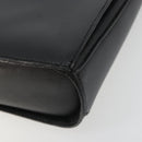 Christian Dior Shoulder Bag Leather Black Gold Auth ep14752-9