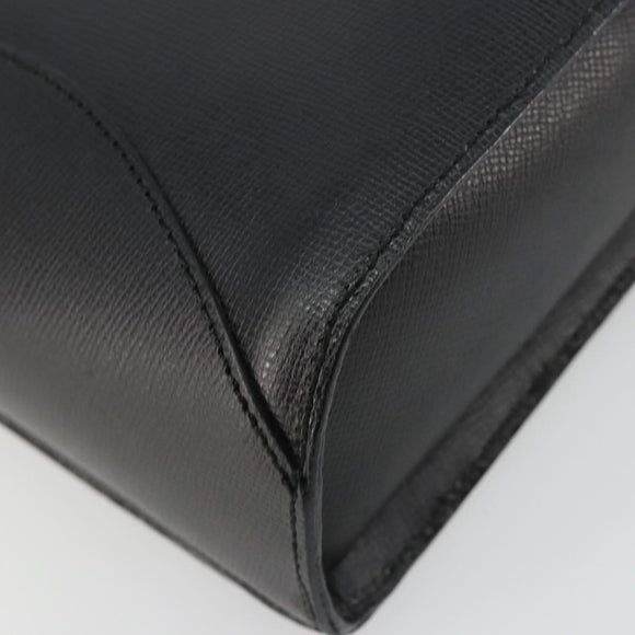 Christian Dior Shoulder Bag Leather Black Gold Auth ep14752