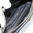 Christian Dior Shoulder Bag Leather Black Gold Auth ep14752-11