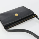 Christian Dior Shoulder Bag Leather Black Gold Auth ep14752-6