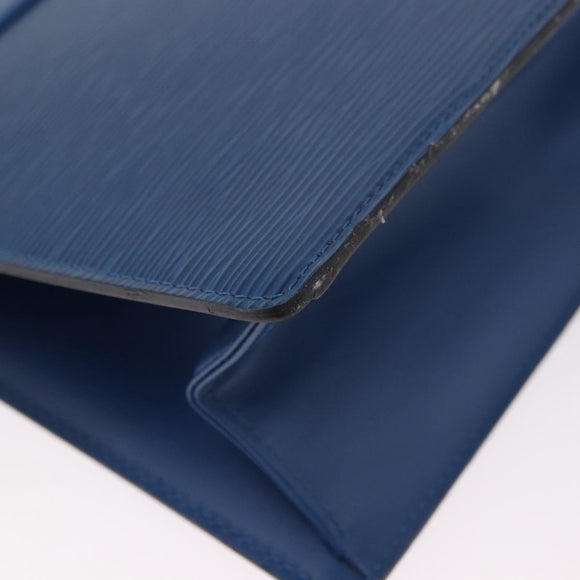 LOUIS VUITTON Epi Trousse Crete Pouch Blue M48405 LV Auth ep14754