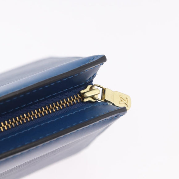 LOUIS VUITTON Epi Trousse Crete Pouch Blue M48405 LV Auth ep14754
