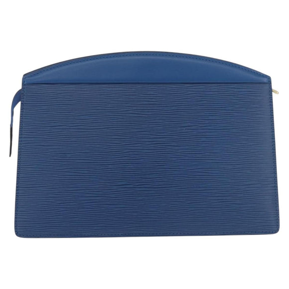 LOUIS VUITTON Epi Trousse Crete Pouch Blue M48405 LV Auth ep14754