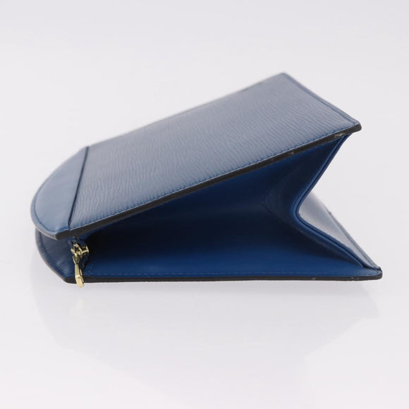 LOUIS VUITTON Epi Trousse Crete Pouch Blue M48405 LV Auth ep14754